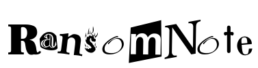 RansomNote Font Image