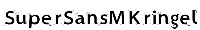 SuperSansMKringel Font Image