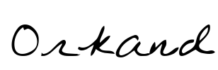 Orkand Font Image