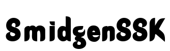 SmidgenSSK Font Image