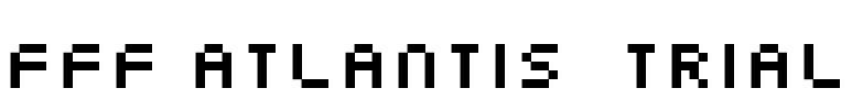 FFF Atlantis  Trial Font Image