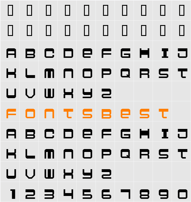 Logic lodger Character Map