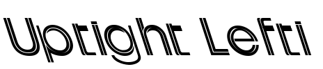 Uptight Lefti Font Image