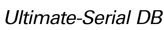 Ultimate-Serial DB Font Image