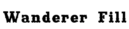 Wanderer Fill Font Image