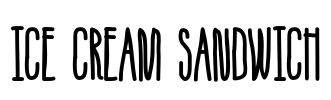 Ice Cream Sandwich Font Image