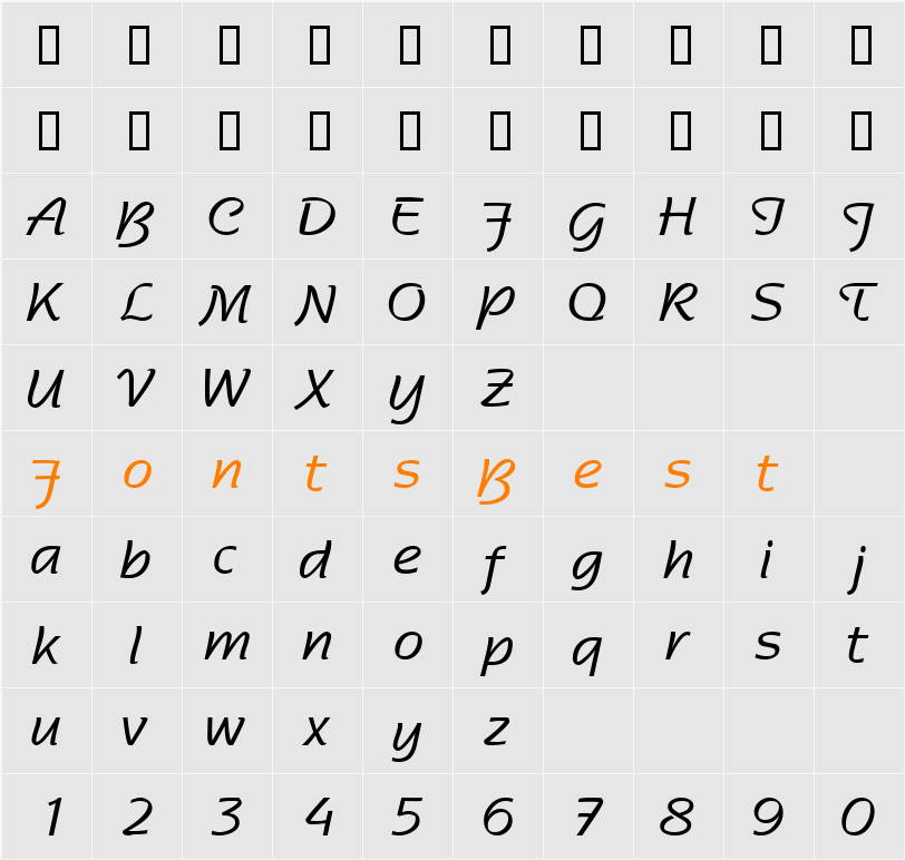 RossonSSK Character Map