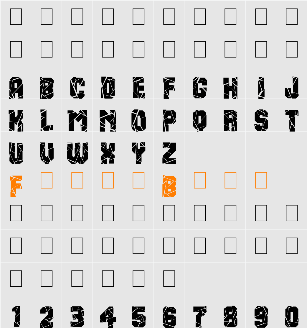Break It Down Character Map