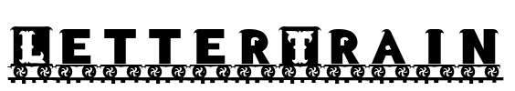 LetterTrain Font Image