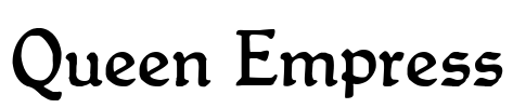 Queen Empress Font Image