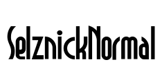 SelznickNormal Font Image
