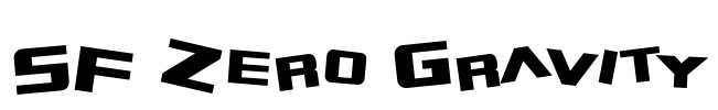 SF Zero Gravity Font Image