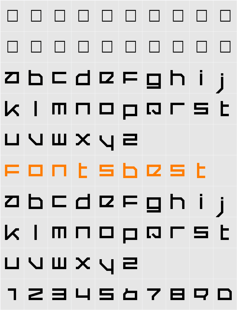 Quer Character Map