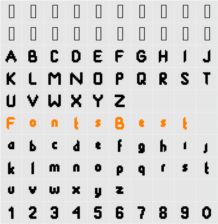SmackyFormula Character Map
