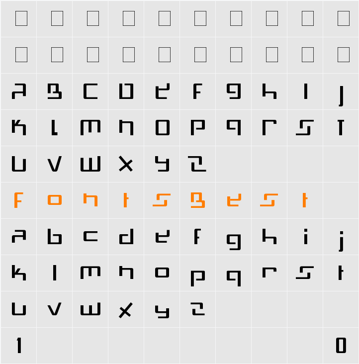 SwissMad Character Map