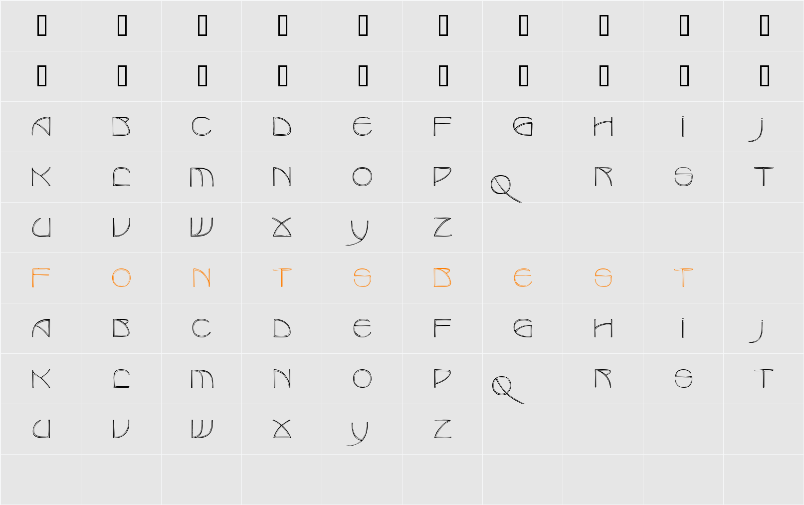 JI-Petter Character Map