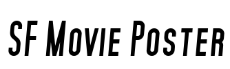 SF Movie Poster Font Image