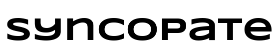 Syncopate Font Image