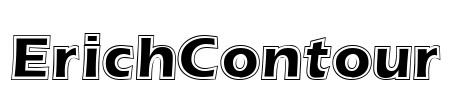 ErichContour Font Image
