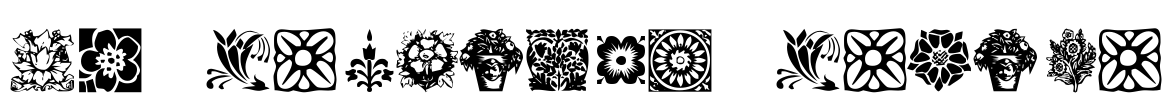 KR Fleurish Floral Font Image
