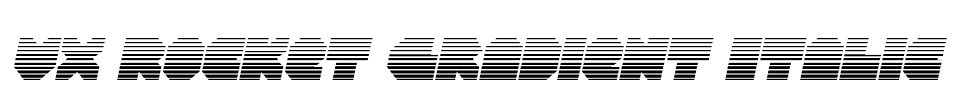 VX Rocket Gradient Italic
