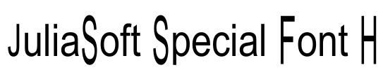 JuliaSoft Special Font H
