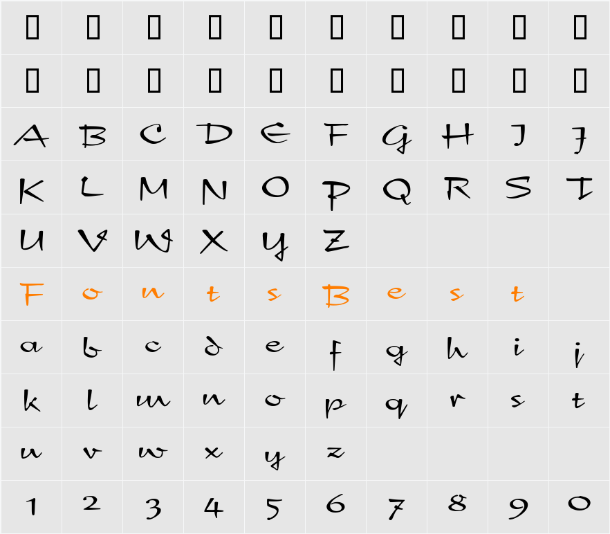 New Day Character Map