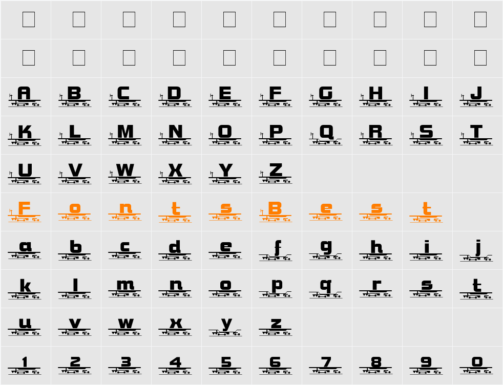 TQF_WordTrain Character Map