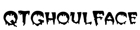 QTGhoulFace Font Image
