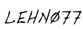 LEHN077 Font Image