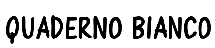 Quaderno Bianco Font Image