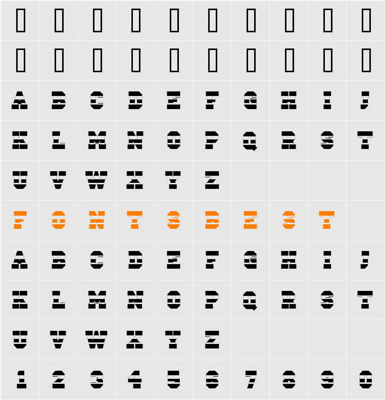 a_CampusStrip Character Map