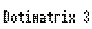 Dotimatrix 3 Font Image