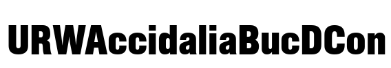 URWAccidaliaBucDCon Font Image