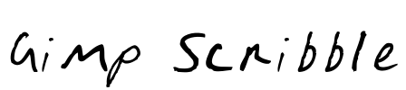 Gimp Scribble Font Image