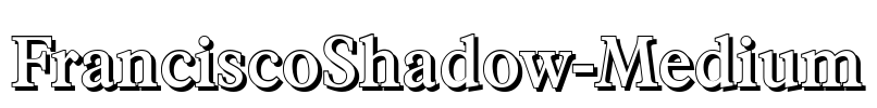 FranciscoShadow-Medium Font Image