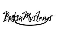 BrokenMustangs Font Image