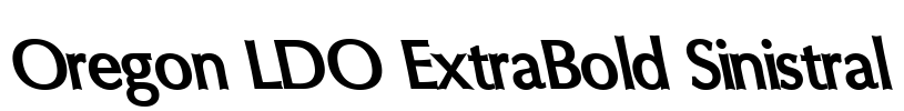 Oregon LDO ExtraBold Sinistral