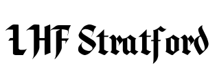 LHF Stratford Font Image