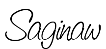 Saginaw Font Image
