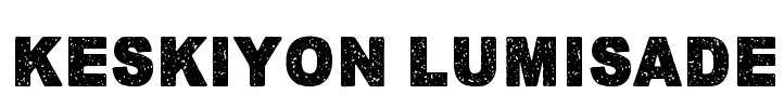 Keskiyon Lumisade Font Image