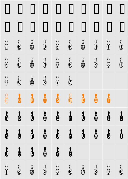 Bowling Character Map