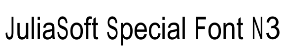 JuliaSoft Special Font N3