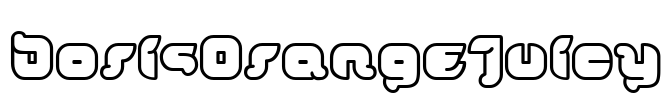 DorisOrangeJuicy Font Image