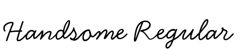 Handsome Regular Font Image
