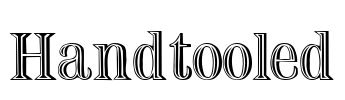 Handtooled Font Image