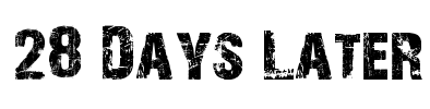 28 Days Later Font Image