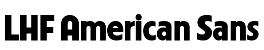 LHF American Sans Font Image