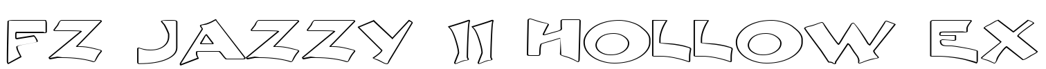 FZ JAZZY 11 HOLLOW EX Font Image