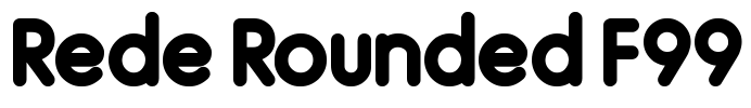 Rede Rounded F99 Font Image